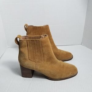 MADEWELL WOMEN'S BROWN HEELED LEATHER BOOTS SIZE 7.5